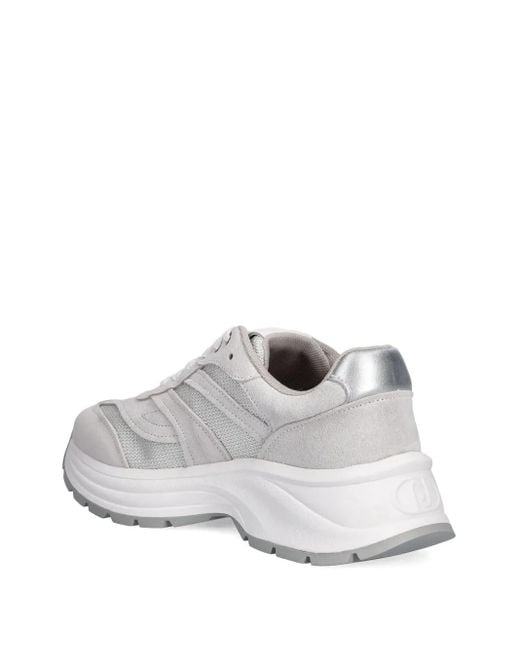 Liu Jo White Platform Lace-up Sneakers