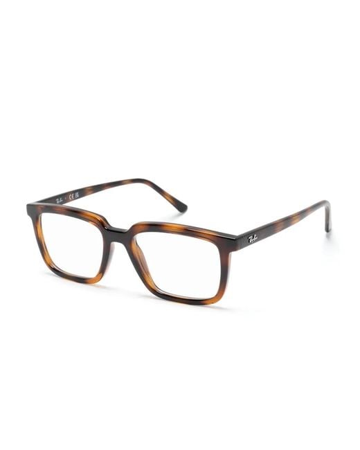 Ray-Ban Brown Alain Square-Frame Glasses