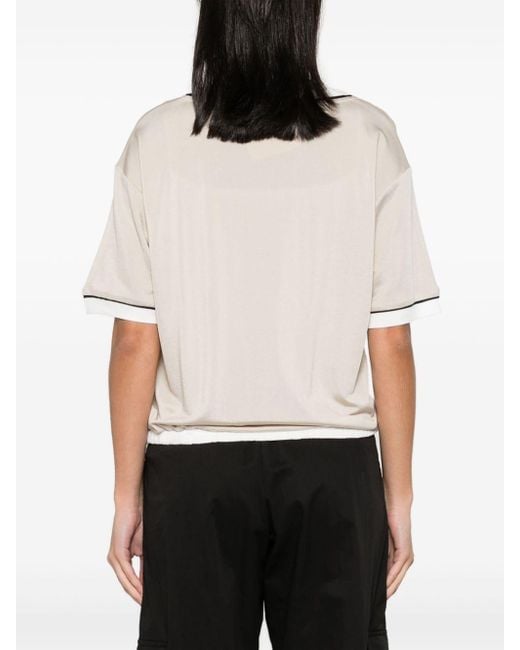 Liu Jo White Piqué-weave T-shirt