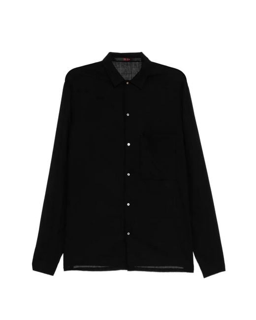 Ma+ Black Chemise En Laine for men