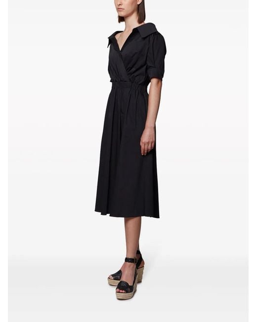 Altuzarra Black Lydia V-Neck Dress