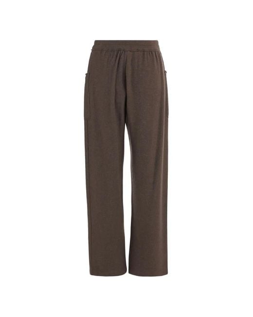 Giorgio Armani Brown Patch-Pocket Track Pants