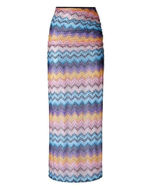 Missoni シアーマキシスカート Blue