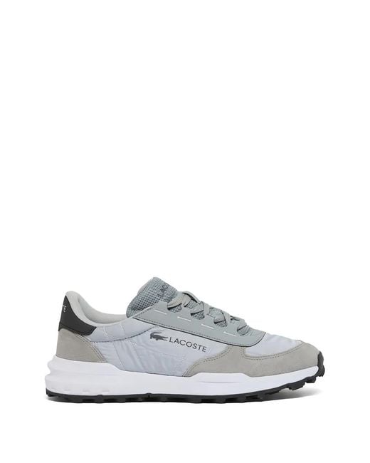 Lacoste White Elite Active Evo Panelled Low-Top Sneakers for men