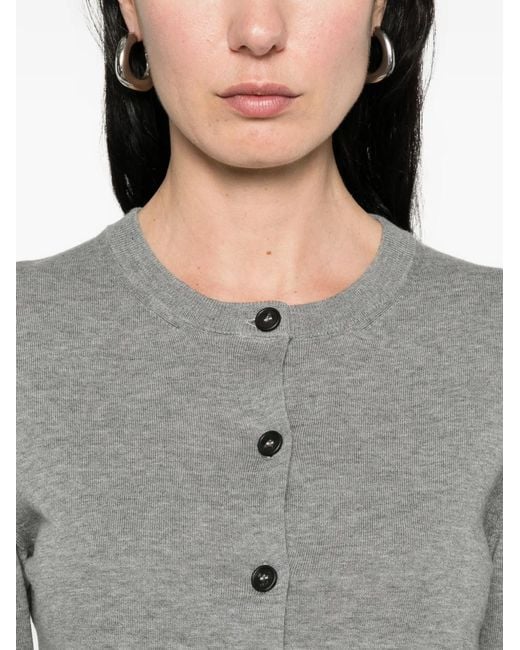N°21 Gray Buttoned Cardigan