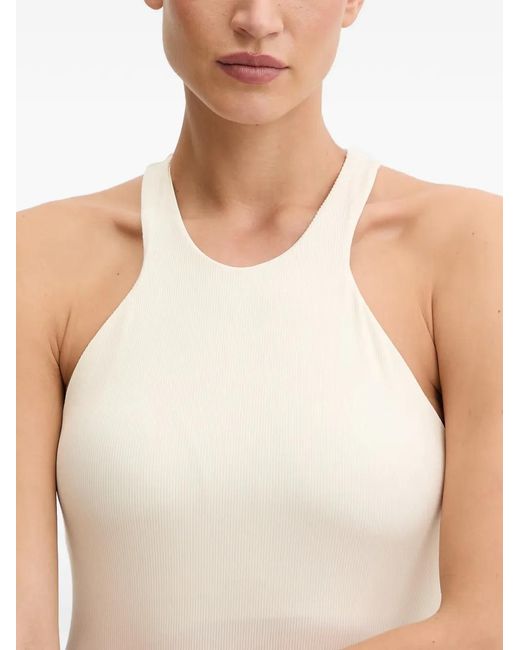 Guess Geribbelde Tanktop in het White