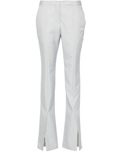 Off-White c/o Virgil Abloh Gray Corporate Tech Tailored Trousers