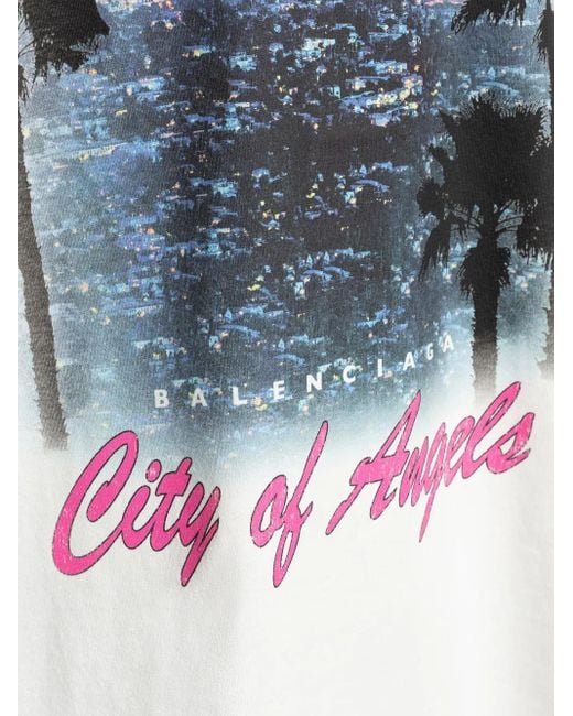 Balenciaga City Of Angels Tシャツ White