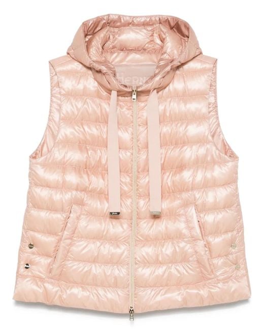 Herno Pink Gefütterte Weste