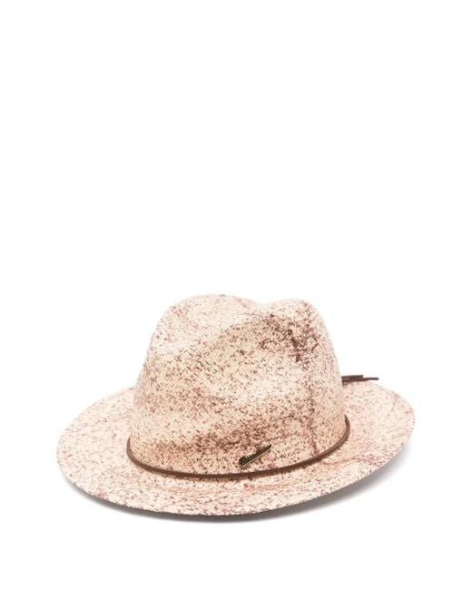 メンズ Borsalino Riccardo Panama Hat Pink