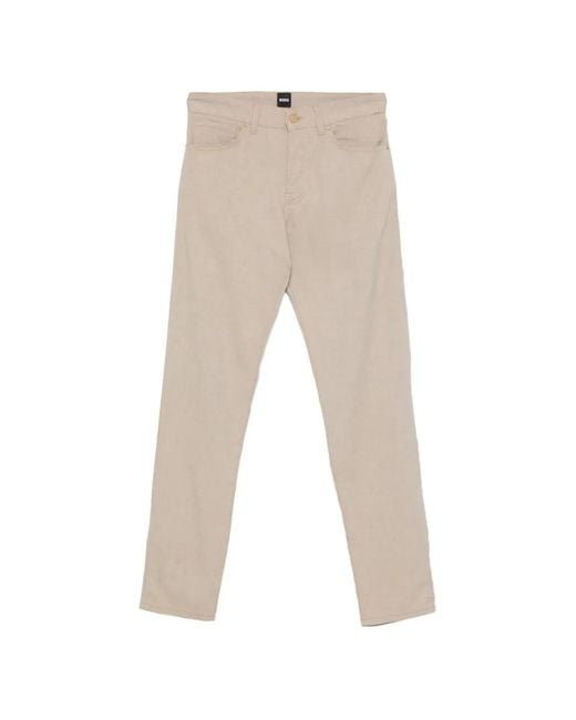 Boss Natural Five-Pocket Trousers for men