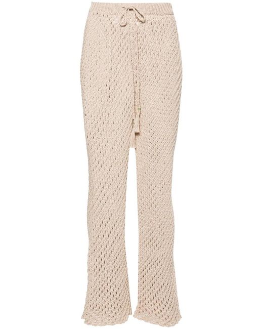 Alanui Natural A Love Letter To India Macramé Trousers