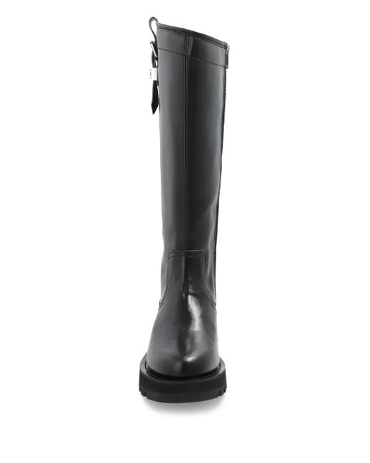 Ganni Black Chunky Buckle Boots