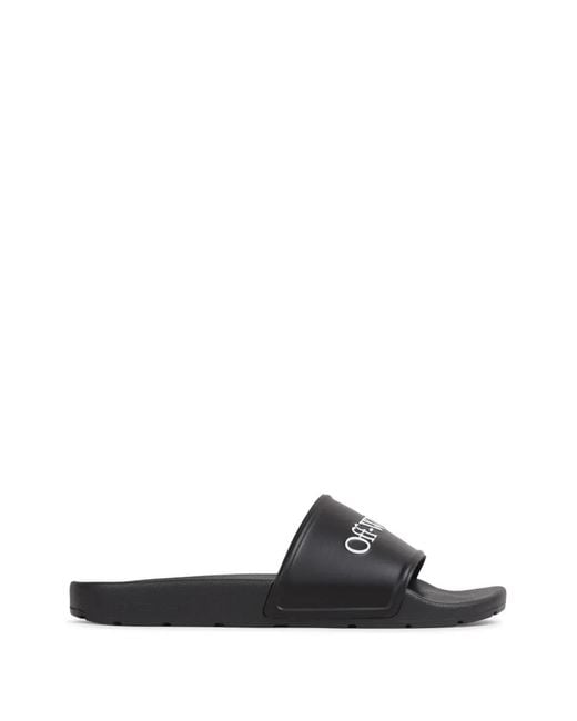 Off-White c/o Virgil Abloh White Bookish Logo Slides for men