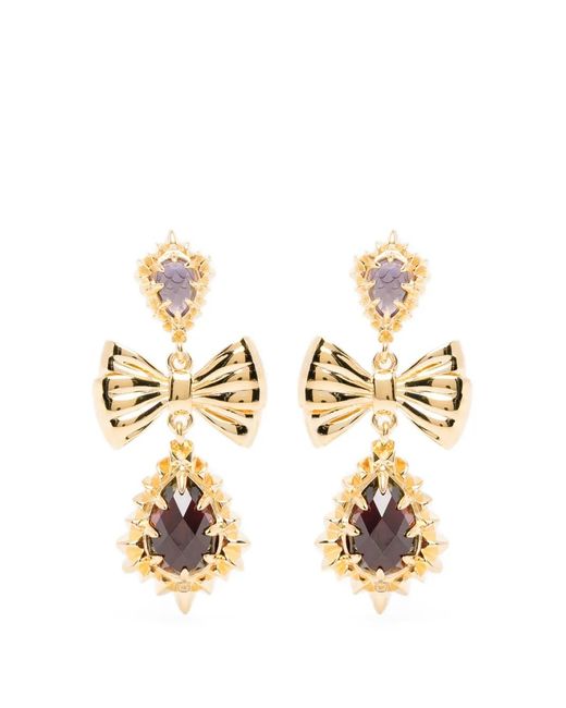 Stolen Girlfriends Club Metallic Jagged Teardrop Earrings