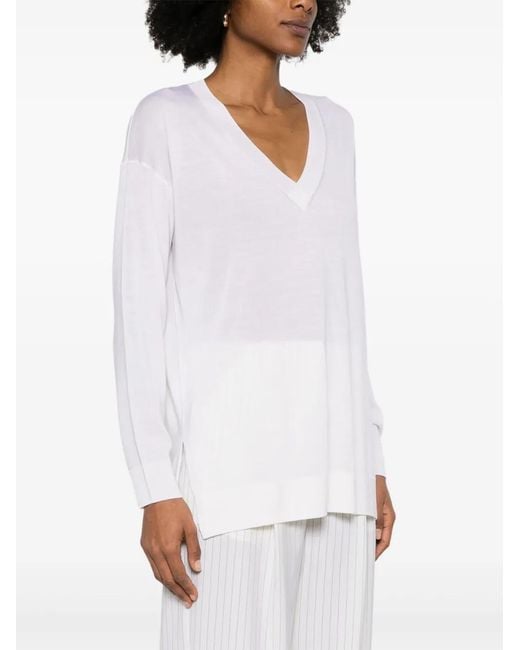P.A.R.O.S.H. White Linfa Sweater