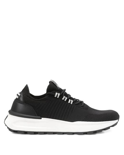 Marc O' Polo Black Mesh-Panel Sneakers for men