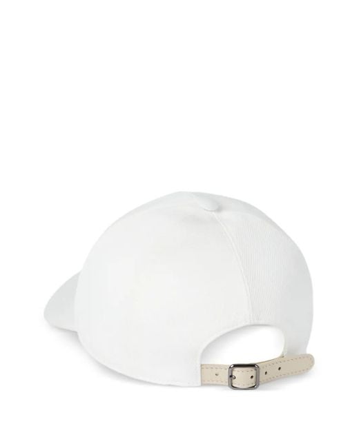 Brunello Cucinelli White Adjustable-strap Cap