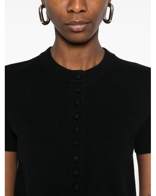 Lisa Yang Black Lunea Short-Sleeve Cardigan
