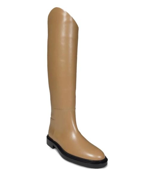 Jil Sander White Leather Boots