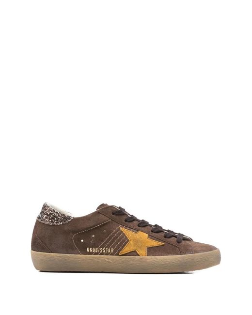 Golden Goose Deluxe Brand Brown Super Star Sneakers