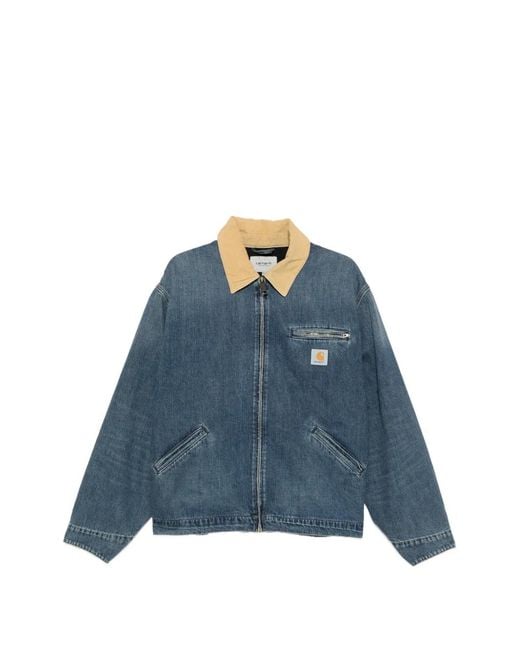 Carhartt Blue Og Detroit Denim Jacket for men