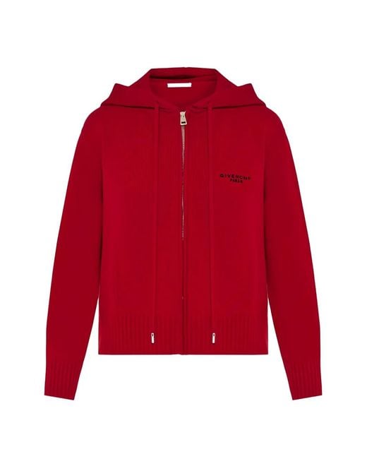 Pull À Logo Brodé Givenchy en coloris Red