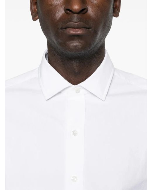 Camicia Con Bottoni di Salvatore Piccolo in White da Uomo