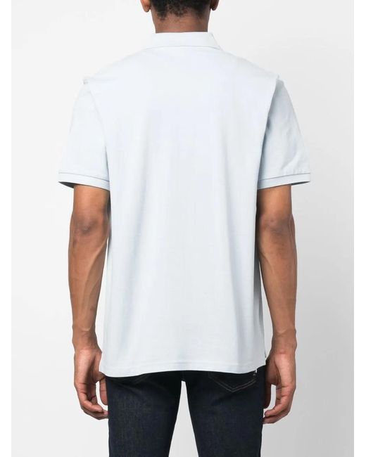 Carhartt White Embroidered-Logo Polo Shirt for men