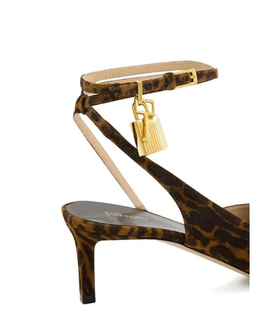 Tom Ford Ocelot パドロック パンプス Metallic