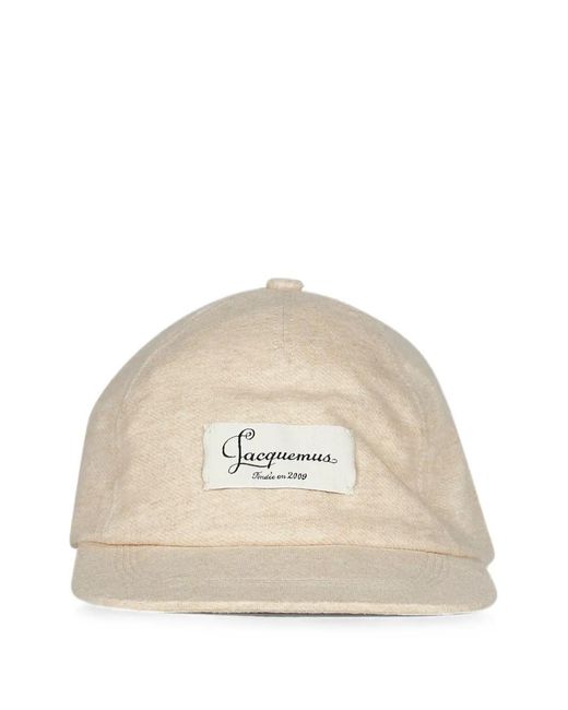 Jacquemus Natural Logo-Patch Baseball Cap