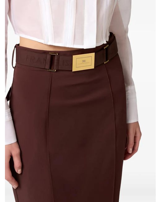 Elisabetta Franchi Purple Skirt