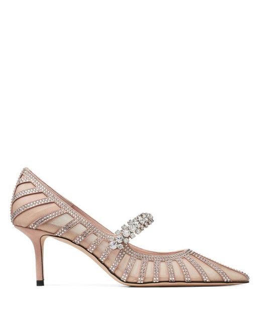 Jimmy Choo Pink 65Mm Bing Pumps