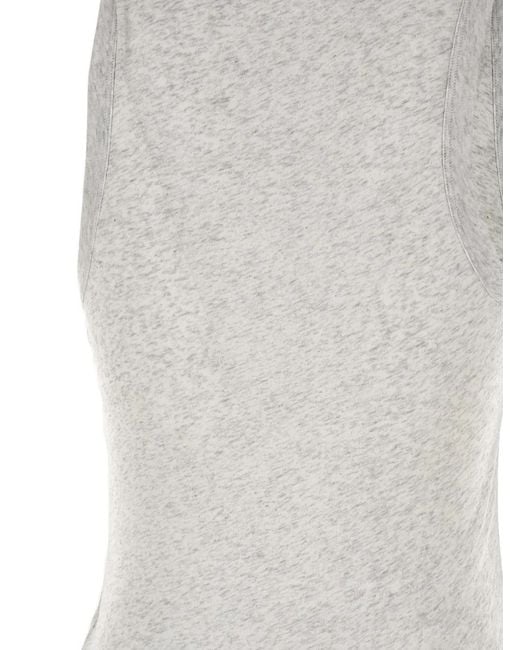 Entire studios Gray Crew Neck Sleeveless Top