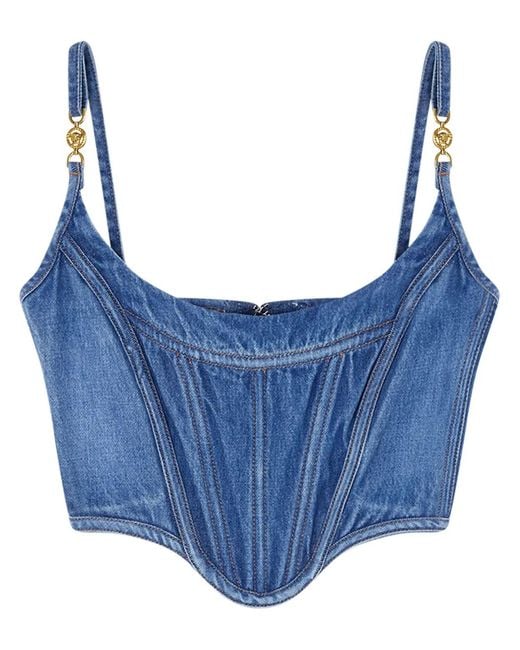 Versace Blue Top