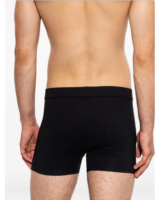DSquared² Black Logo-Patch Trunk for men