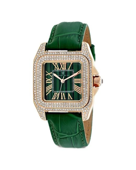 Christian Van Sant Green Radieuse 41Mm Watch