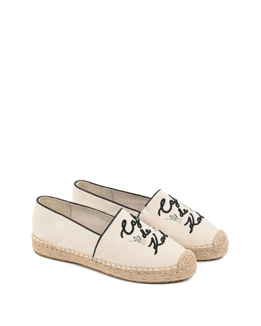 Karl Lagerfeld White Kamini Duo Espadrilles