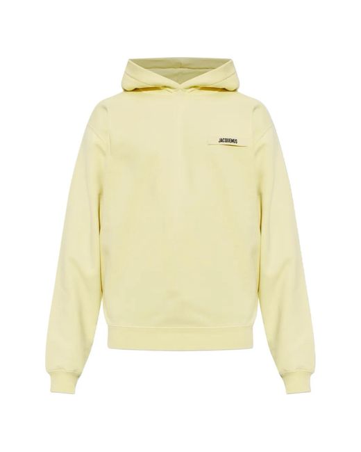 Jacquemus Yellow The Gros Grain Hoodie for men