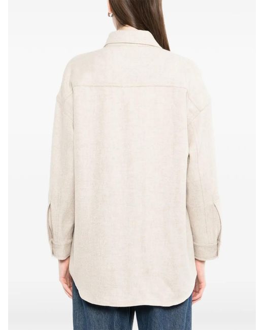 N.Peal Cashmere Natural Chest Pockets Jacket