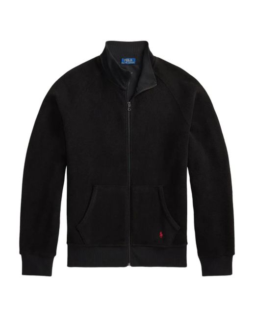 Polo Ralph Lauren Black Fleece Zip-Up Jacket for men