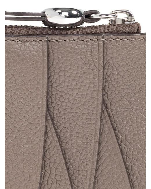 Tory Burch Gray Romy Zip Card Case
