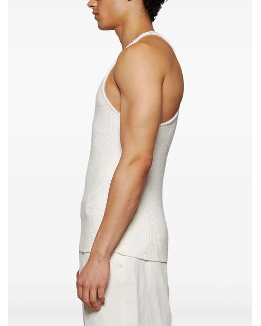 Casablanca White Basic Tank Top for men
