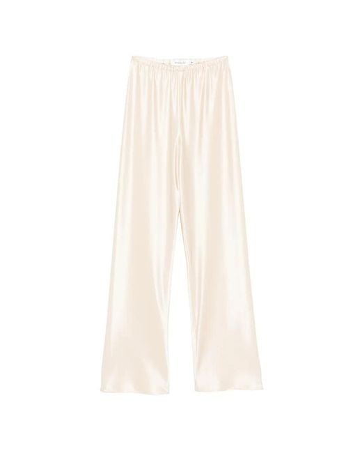 AYA MUSE White Ilyra Elasticated Trousers