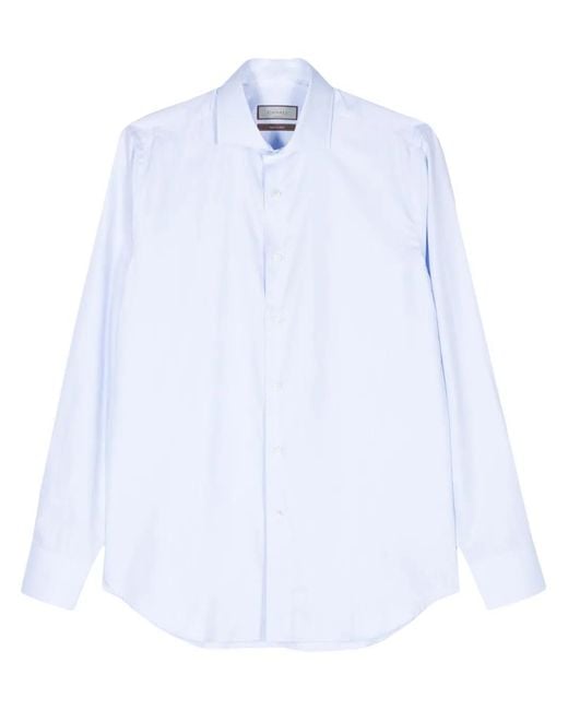 Canali White Cotton Shirt for men