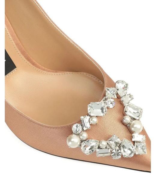 Sergio Rossi Pink 75Mm Satin-Finish Pumps