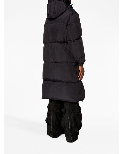 DIESEL Black W-peyt Padded Hooded Jacket