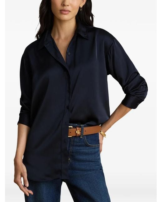 Ralph Lauren Blue Buttoned Placket Shirt