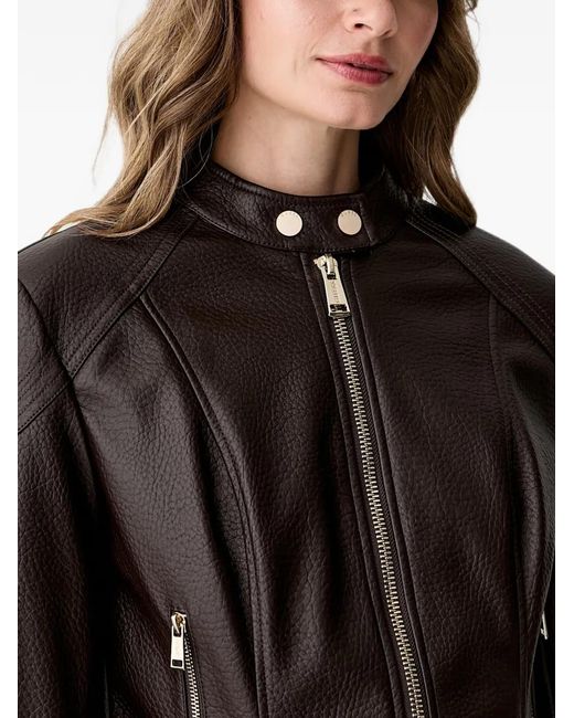 Guess Black Zip-Up Panelled Jacket