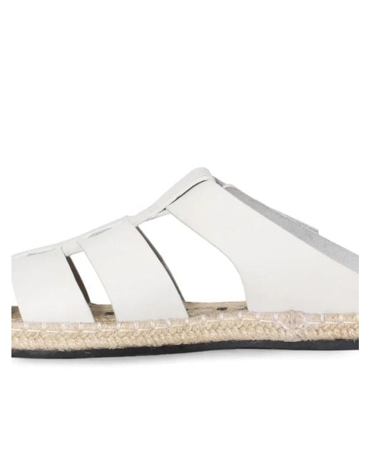 Osklen White Resort Leather Mules